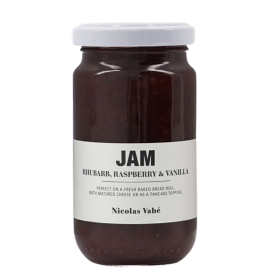 Nicolas Vah&eacute; rabarbara, hindberja og vanillu sulta