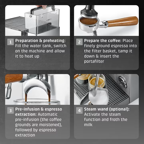 Caso Espresso Gourmet Advanced kaffiv&eacute;l