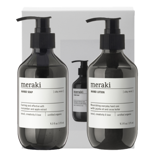 Meraki gjafasett Silky Mist handsápa og krem