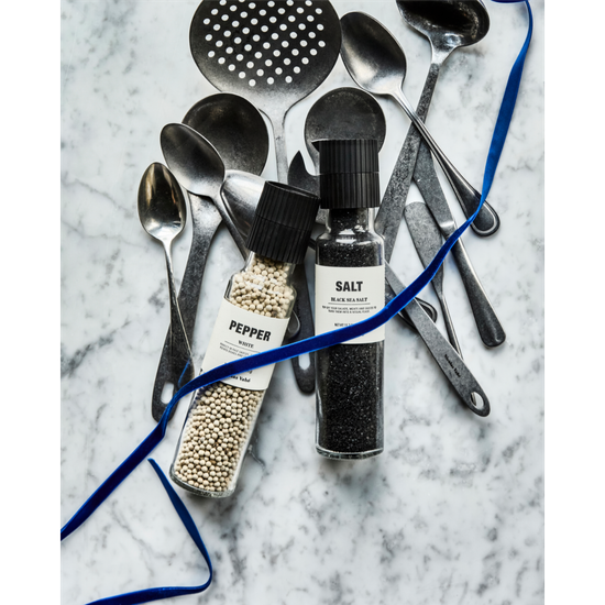 Nicholas Vahé jólagjafasett svart salt og hvítur pipar