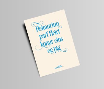 Heimurinn þarf fleiri konur...