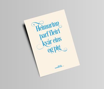 Heimurinn þarf fleiri kvár...